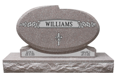 HORIZONTAL LEGACY MEMORIALS MODELS SHOWN ABOVE (COMPANION  PIECES NOT INCLUDED, ADT’L CHARGE  FOR LONGER BASE)