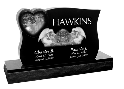 HORIZONTAL LEGACY MEMORIALS MODELS SHOWN ABOVE (COMPANION  PIECES NOT INCLUDED, ADT’L CHARGE  FOR LONGER BASE)