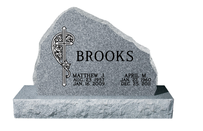 HORIZONTAL LEGACY MEMORIALS MODELS SHOWN ABOVE (COMPANION  PIECES NOT INCLUDED, ADT’L CHARGE  FOR LONGER BASE)