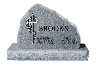 HORIZONTAL LEGACY MEMORIALS MODELS SHOWN ABOVE (COMPANION  PIECES NOT INCLUDED, ADT’L CHARGE  FOR LONGER BASE)