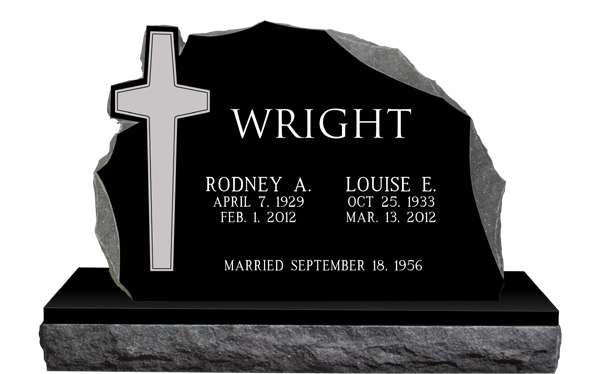 HORIZONTAL LEGACY MEMORIALS MODELS SHOWN ABOVE (COMPANION  PIECES NOT INCLUDED, ADT’L CHARGE  FOR LONGER BASE)