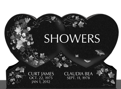 HORIZONTAL LEGACY MEMORIALS MODELS SHOWN ABOVE (COMPANION  PIECES NOT INCLUDED, ADT’L CHARGE  FOR LONGER BASE)