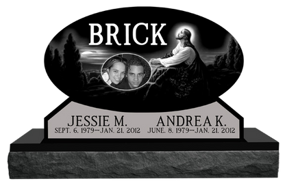 HORIZONTAL LEGACY MEMORIALS MODELS SHOWN ABOVE (COMPANION  PIECES NOT INCLUDED, ADT’L CHARGE  FOR LONGER BASE)